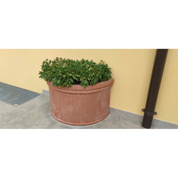 Wall Vase with Impruneta Terracotta Rim